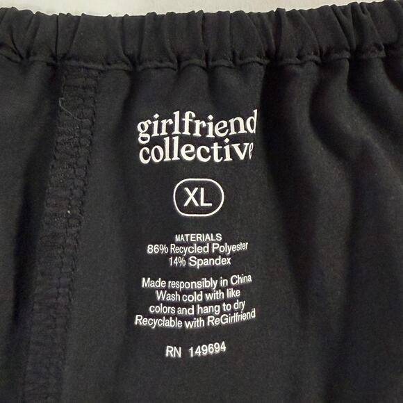 Girlfriend Collective XL Womens Black Weekend Wrap Skort Float Ultralight - Picture 4 of 9